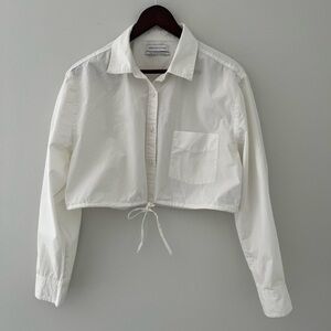 Urban Outfitters Cropped Button Down Shirt M